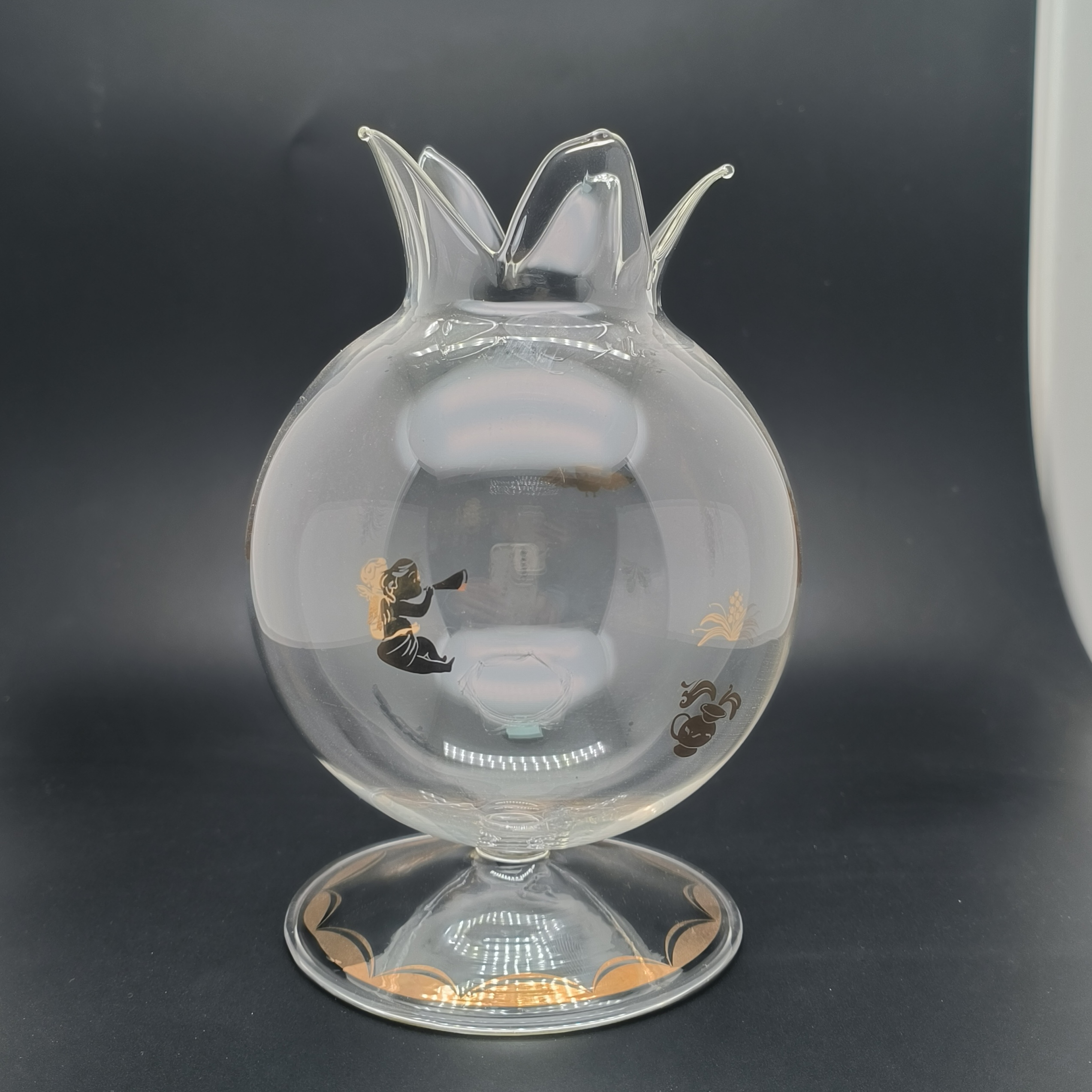 燙金石榴玻璃香薰罩